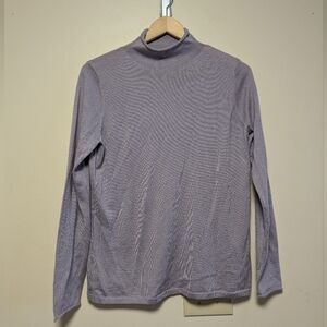 Pendleton Lavender Mock Neck Sweater – Petite Large – Wool Cashmere Blend